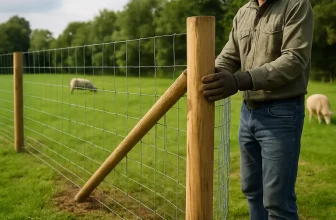 Schapenhek plaatsen: begin bij hoekpalen, niet bij het gaas