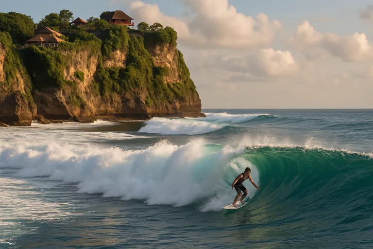 De ideale locatie voor surfers